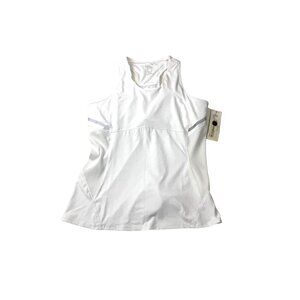 Lucky In Love NWT White Racer Back Top. Size Large